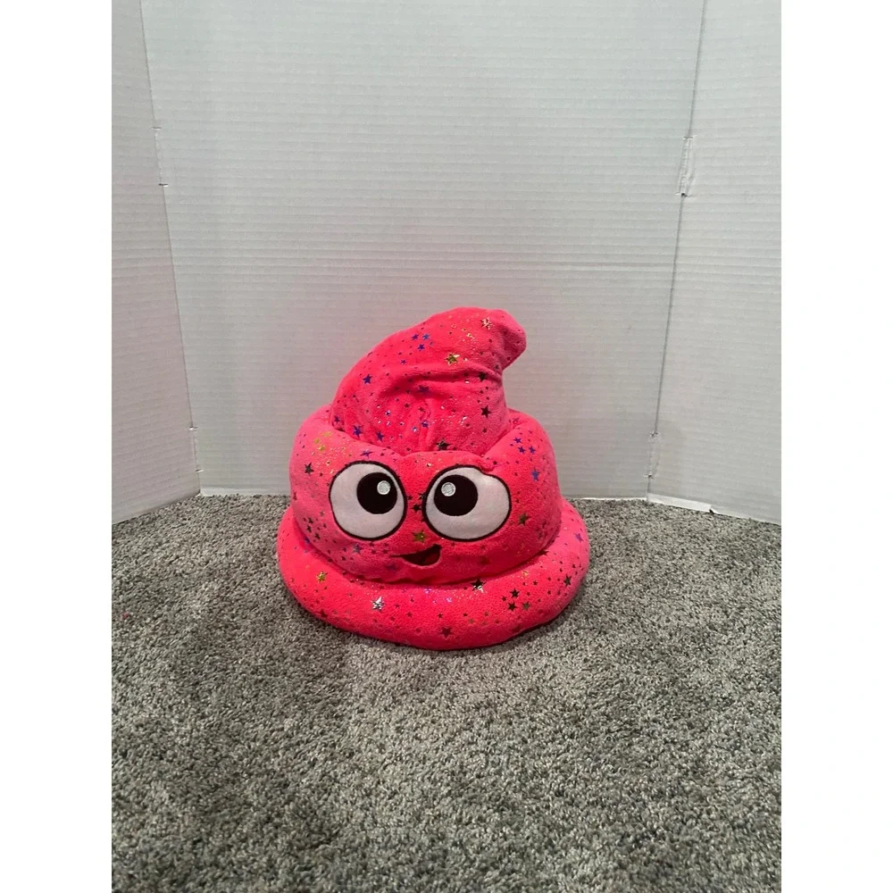 Plush Hat Fiesta Toy Unisex Pink Excellent Sparkle Stinky Emoji Stars OS